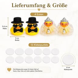 Bruiloftseenden Bouwpakket - Huwelijkscadeau Set - Cadeau Geven - Doe-het-zelf Creatie - 4 Stuks - Geel — thumbnail 2