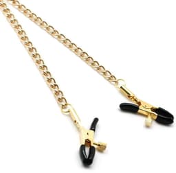 Liebe Seele - Verstelbare Bull Nose Tepelklemmen Met Ketting - Goud — thumbnail 3