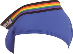 Barcode Berlin Backless Brief Pride Royal - MAAT S - Erotisch Heren Ondergoed - Slip voor Man - Sexy mannen Slip — thumbnail 1