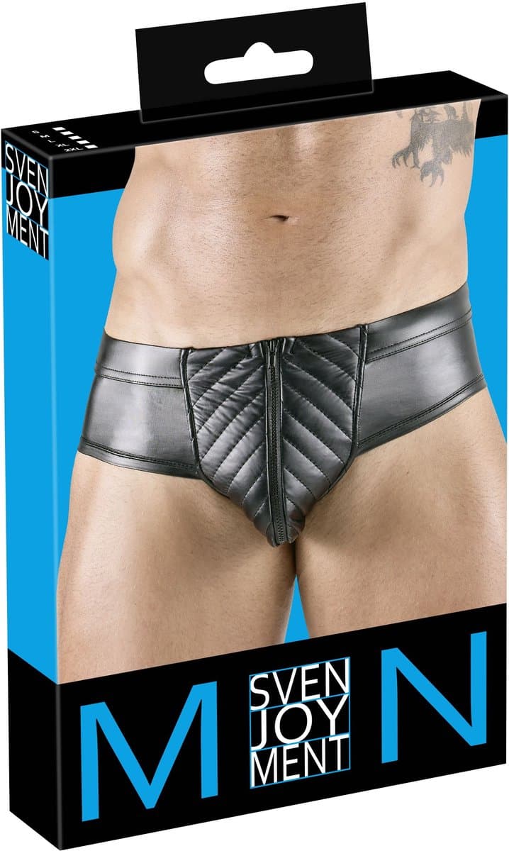 Svenjoyment – Open Back Briefs – Zwart — afbeelding 1