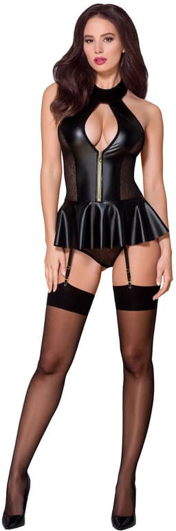 Obsessive Sexy Korset met String –  Erotisch Korset – Maat L/XL – Zwart — thumbnail 3