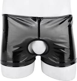 Ondergoed PU Leer - 2 gaten - Anus - Penis - Gay - Lingerie - Latex look — thumbnail 1