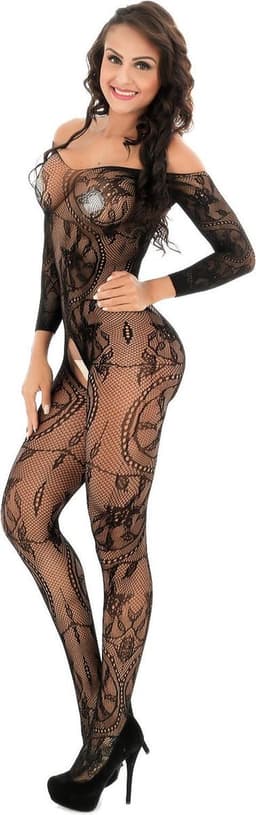 Prachtige nieuwe design Sexy open Bodystocking, Erotische Body Panty, Sexy Catsuit met Open Kruisje.Ook voor Cadeau — thumbnail 3