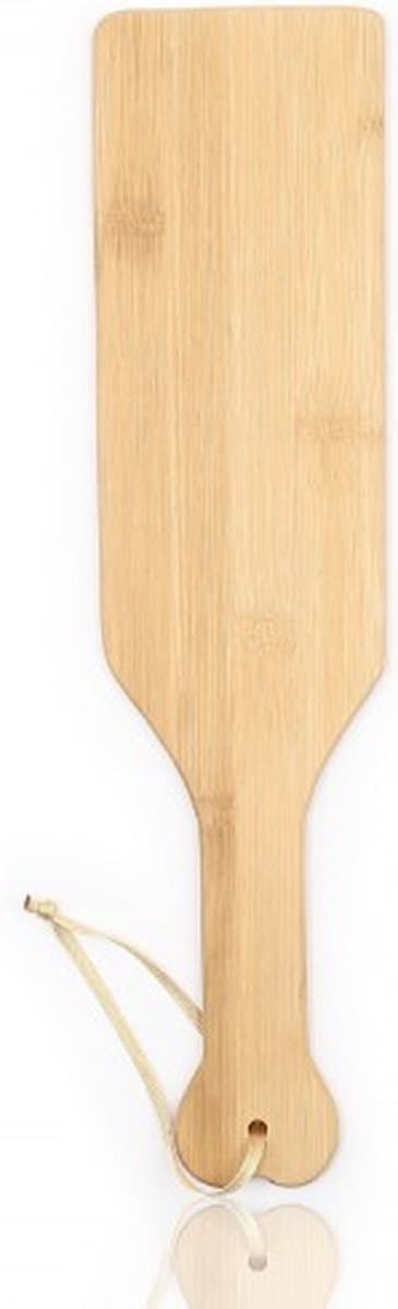 Nooitmeersaai - Houten brede paddle met koord - 42 cm — afbeelding 1