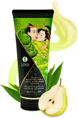 Shunga - Massage Crème - Pear & Exotic Green Tea — thumbnail 1