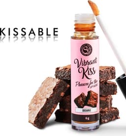 Secret Play Vibrant Kiss - Stimulerend Middel - Lip Gloss - Vibrerend Effect - Brownie Smaak - 6gr — thumbnail 2