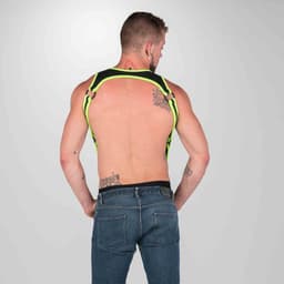665 Neoprene - Riemenbody - Bretels Heckler Harness - Zwart/Groen - Maat S/M — thumbnail 3