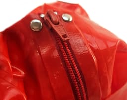 BNDGx® -100% Latex Masker ogen mond open - Anoniem Erotiek - Extreme BDSM sm fetish Rollenspel kleding Rood — thumbnail 4