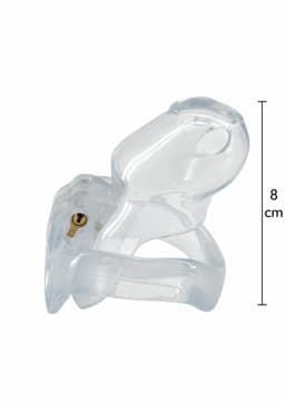 Peniskooi Clear Control Cock Cage Regular - Kuisheidskooi - Transparant - BDSM - 4 Maten Cockringen — thumbnail 3