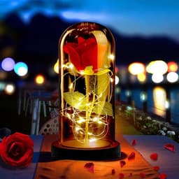Zolta - Acrylglas Led Roos - Roze - 21cm - Geschenkverpakking — thumbnail 6