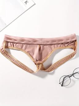 Sexy Ice Silky Jockstrap - Rosé Goud - Zijdezachte Stretch - Maat XL | LS060 — thumbnail 2