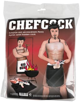 You2Toys – Erotische Barbecue Schort met Mannen Lichaam en Pluche Penis – Maat One Size – beigeig — thumbnail 2