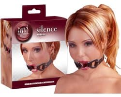 Fetish Collection – Lederen Verstelbare Ring Gag voor de Onderdanige Slaaf - Zwart