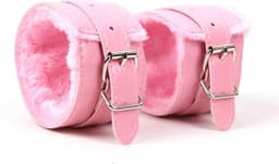 Leren Handboeien met Bont - Roze - SM Bondage Sex - Erotiek Set voor BDSM - Erotische Seksspeeltjes - Sex Toys - Sexy Lingerie - Cadeau Voor Hem & Haar - Valentijn Cadeautje Mannen & Vrouwen — thumbnail 1