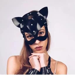 Sexy Meesteres Masker Black Cat - Spannende masker - Leuk voor in bed - Voor vrouwen - SM Masker - Spannend voor koppels - Sex speeltjes - Sex toys - Erotiek - Bondage - Sexspelletjes voor mannen en vrouwen - Seksspeeltjes - Kinky — thumbnail 1