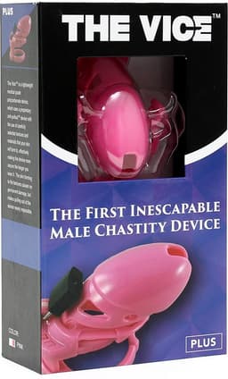 The Vice - Kuisheidskooi - Peniskooi - Chastity Cage - Roze - Verkrijgbaar in de Maten Mini Standaard en Plus Standaard — thumbnail 5