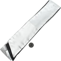 Banoch | Blinddoek Zwart/Wit - zacht 150 cm 8 cm breed — thumbnail 4
