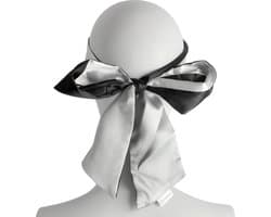 Banoch | Blinddoek Zwart/Wit - zacht 150 cm 8 cm breed