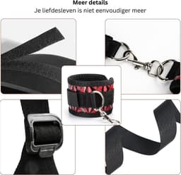 Sex Kussen - Meubel - Stoel voor Mannen & Vrouwen - BDSM - Rood en Zwart — thumbnail 6