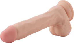 Dildo EZfunLok voor Auxfun Plus Seksmachine Beige 24 cm — thumbnail 5