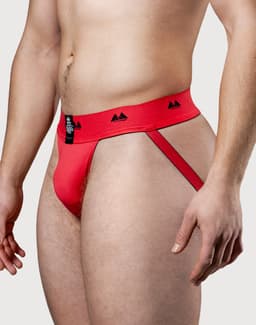 MM Sports The Original Jockstrap 2 inch Reversible Black/Red - MAAT XL - Heren Ondergoed - Jockstrap voor Man - Mannen Jock — thumbnail 15