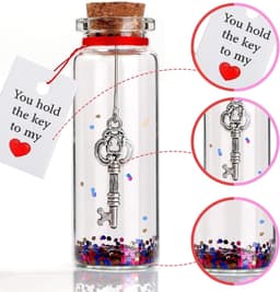 Wensflessen Set - Cadeau Flesjes - Romantisch Gebaar - Handgemaakt Glitter Decoratie - Compact Formaat — thumbnail 6