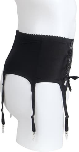 Zeloria Heren Jarretel Boxer Kant – Erotische Lingerie met Bandjes – Zwart – L – Exclusief Kousen — thumbnail 12