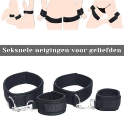Core® Benenspreider bdsm - Seksspeeltjes voor Koppel – Erotiek Toys - Sex Sling – Love Swing – Zwart - 16cm x 10cm x 6cm — thumbnail 6