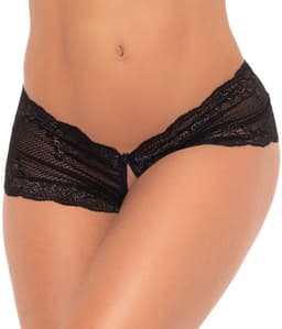 Mapalé Sexy Kantloze Boyshort - Zwart - Maat L/XL — thumbnail 1