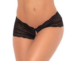 Mapalé Sexy Kantloze Boyshort - Zwart - Maat L/XL