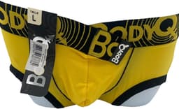BodyQ Sexy Heren Boxershort – Geel/Zwart – Erotische Herenlingerie – Maat S — thumbnail 1