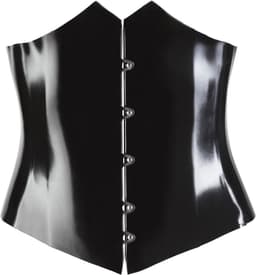 LateX – Latex Korset Klassiek en Uitdagend voor Extra Spanning en Uitdaging Maat XL - Zwart — thumbnail 4