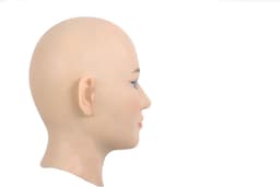 Siliconen - Vrouwelijk - Masker - Gezicht - 100% Hypoallergene Medische Siliconen - Neutraal - Realistisch - Crossdresser - Transgender - Mastectomie - Hoofd - Gezichtsmasker - Female Face — thumbnail 7