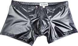 BamBella ® - Boxer short - Maat L - MAT glans - Zwart BDSM kleding kruisloos open kruis erotische heren kleding — thumbnail 6