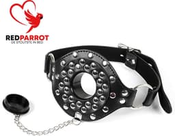 BDSM Mond gag masker - Met stop - Knevel - Lederen gespen en uitvoering - Verstelbaar — thumbnail 1
