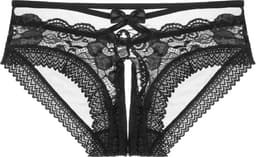 Open Sexy Heren Slip - Lingerie voor Mannen - Onderbroek - Ondergoed - Zwart — thumbnail 3