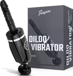 Teazers - Stotende en Vibrerende Dildo - Vibrators voor Vrouwen - Sex Toys voor Vrouwen - Dildo’s - Dildo met Zuignap - Zwart — thumbnail 1