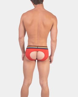 Barcode Berlin Multipack 1x Backless Brief Pride Red + 1x Pride Harness White - MAAT XL - Erotisch Heren Ondergoed - Slip voor Man - Sexy mannen Slip — thumbnail 5