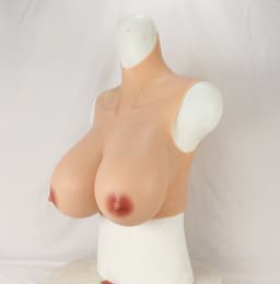 Siliconen Borsten- Breastplate- 100% siliconen- 5800 gram- Grote Borsten- Nep borsten- K cup- Cosplay- Travestie-Transgender — thumbnail 1