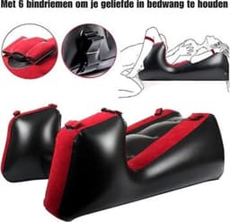 DD® Sex Stoel - Sex Meubel - Sex Chair - Opblaasbaar Kussen - 36x33x10cm - Zwart — thumbnail 5