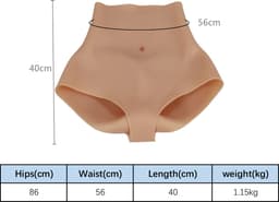High Waist - 100% hypoallergene - medische siliconen body - one size - bilvergroter - bredere heupen - elastisch - shapewear - shaping - Vrouwen lichaam - Transgender - Vrouwelijke vorm - cosplay - crossdressing - femboy - slip - broekje - body — thumbnail 3