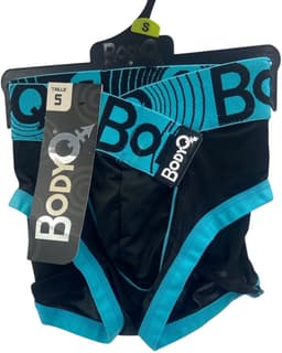 BodyQ Sexy Heren Boxershort – Zwart/Aqua – Erotische Herenlingerie – Maat M — thumbnail 2