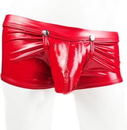 BamBella ® - Boxer short Maat M Datex (Latex en stof SM kleding BDSM kruisloos erotische heren kleding — thumbnail 1