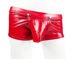 BamBella ® - Boxer short Maat M Datex (Latex en stof SM kleding BDSM kruisloos erotische heren kleding