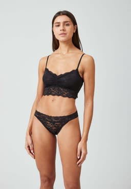 SNOCKS Tanga van Kant - Dames Ondergoed - Naadloos & Comfortabel - Dames Slips - Dames Onderbroeken - 3 Stuks — thumbnail 2