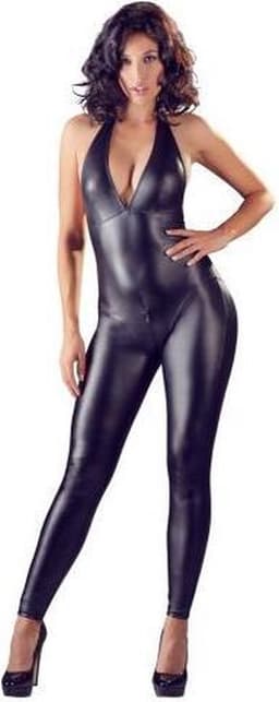 Cottelli Collection Sexy Wetlook Catsuit Met Open Kruisje — thumbnail 6