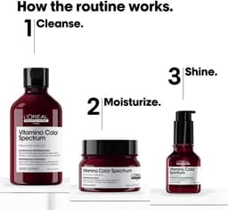 L’Oréal Professionnel Vitamino Color Spectrum Masker - Hydrateert en verzorgt - Kleurbescherming voor gekleurd haar - 250 ml — thumbnail 5