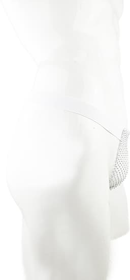 BamBella® Slip doorzichtig voor mannen - XS - string steentjes gaten Erotische Sexy Lingerie Heren - mannen ondergoed — thumbnail 2