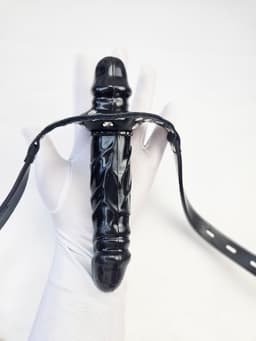 BNDGx® - Gag Ball penis - Groot dubbelzijdig dildo - Seks speeltje - Gag Bal mond strap masker bdsm fetish sm — thumbnail 5