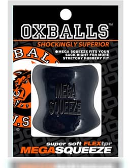 Oxballs - Mega Squeeze - Rekbare Ballstretcher van TPR - Zwart — thumbnail 2